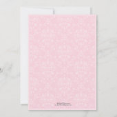 Doopjurk (Roze) Doop Uitnodiging (Achterkant)