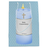 Doopkaarsen jongen * kies achtergrondkleur medium cadeauzakje (Voorkant)