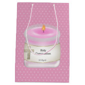 Doopkaarsen meisje * kiezen achtergrondkleur medium cadeauzakje (Achterkant)