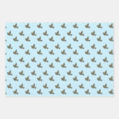 doopkapel blauwe duif engel kerk inpakpapier vel (Voorkant 2)