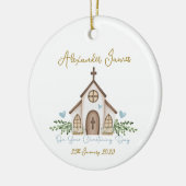 Doopkerk Eucalyptusbladeren Foto Keramisch Ornament (Links)