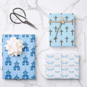 Doopkerk Kruisvleugels Inpakpapier Vel