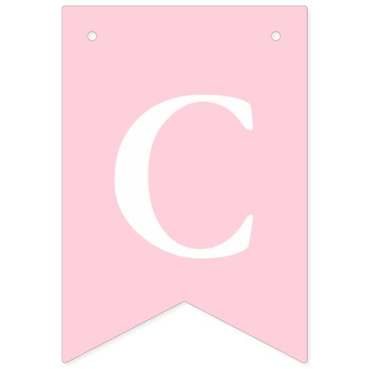 doopkruis meisje roze foto vlaggetjes (Eerste vlag)