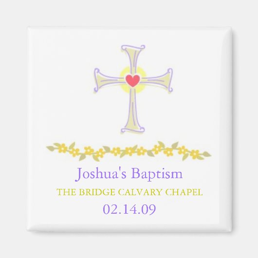 Doopmagneet, Kruisontwerp Magneet (Voorkant)