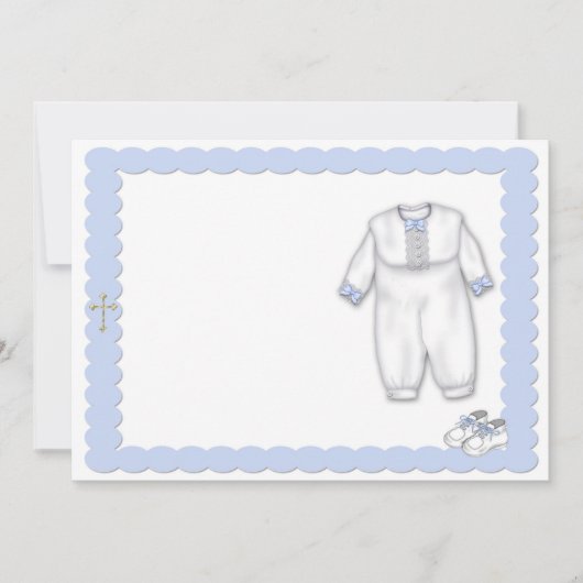 Doopoutfit Blauw Kaart (Voorkant)