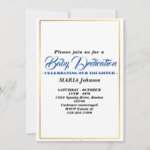 DOOPPLECHTIGING Waterverf Jongen Baby  Kaart (Voorkant)