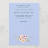 DOOPPROGRAMMA Jongens - Bloemenkruis Programmakaart (Achterkant)