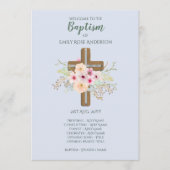 DOOPPROGRAMMA Jongens - Bloemenkruis Programmakaart (Voorkant)