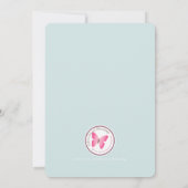 Dooprollen in poederblauw en goud kaart (Achterkant)