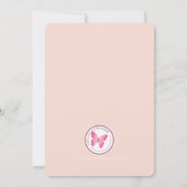 Dooprollen in roze en goud kaart (Achterkant)