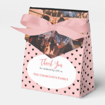 doopsel 1 sectie foto zalm roze harten