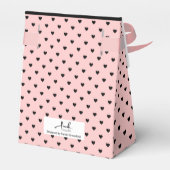 doopsel 1 sectie foto zalm roze harten bedankdoosjes (Achterkant)