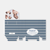 doopsel 3 secties aangepaste familie foto bedankdoosjes (Uitgevouwen)