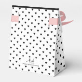 doopsel 3 secties aangepaste foto harten bedankdoosjes (Achterkant)