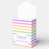 doopsel 3 secties aangepaste foto regenboog bedankdoosjes (Geopend)
