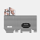 doopsel 3 secties aangepaste foto strepen bedankdoosjes (Uitgevouwen)