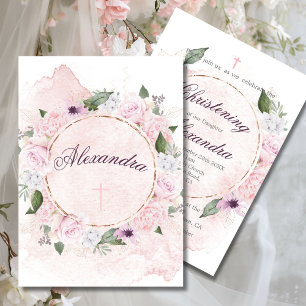 Doopsel Bloemen Rozen Rozen Krans Kaart