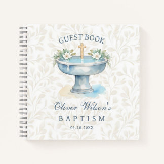 Doopsel Bloemenboek en Dove gastenboek Notitieboek