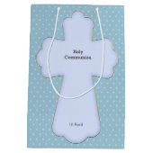 Doopsel cross boy * kies achtergrondkleur medium cadeauzakje (Achterkant)