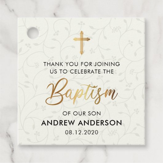  doopsel dank u bedankjes labels (Voorkant)