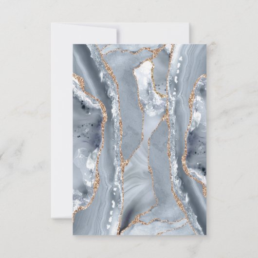 Doopsel dank u waterverf Agaat blauw kruis Kaart (Achterkant)