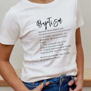 Doopsel Definitie Gepersonaliseerde Naam Stijlvol  Tri-Blend Shirt