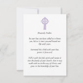 Doopsel doopgebed Kaart (Achterkant)