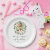 Doopsel doopsel Foto Rozen Bloemen Papieren Bordje (Feest)