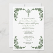 Doopsel doopsel Ierse Groene Keltische Kruis Kaart (Voorkant)