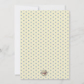 Doopsel doopsel religieuze blauwe bloemen kaart (Achterkant)