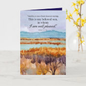 Doopsel Felicitaties Bijbel Matthew Desert Kaart (Gele Bloem)