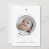 Doopsel foto Dank u kaart (Voorkant)