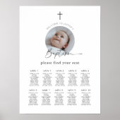 Doopsel Foto Zitplaatskaart Poster (Voorkant)