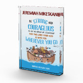 Doopsel Jongen Noach's Ark Thema Fotoblokken (Rechts)