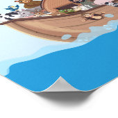 Doopsel Jongen Noach's Ark Thema Poster (Hoek)