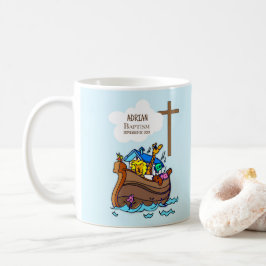 Doopsel Jongen Noah's Ark, schattige dieren gepers Koffiemok