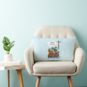 Doopsel Jongen Noah's Ark, schattige dieren gepers Kussen (Stoel)