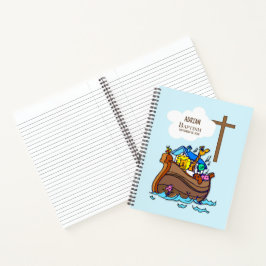 Doopsel Jongen Noah's Ark, schattige dieren gepers Notitieboek