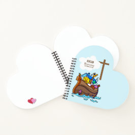 Doopsel Jongen Noah's Ark, schattige dieren gepers Notitieboek