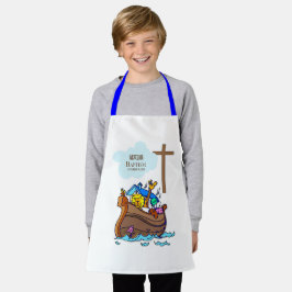 Doopsel Jongen Noah's Ark, schattige dieren gepers Schort