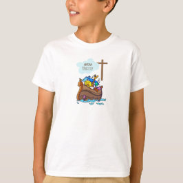 Doopsel Jongen Noah's Ark, schattige dieren gepers T-shirt
