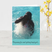 doopsel kaart (Gele Bloem)