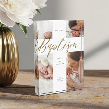 Doopsel Kalligrafie Fotocollage Keepsake Block
