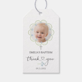 Doopsel Kruis Foto Dank u Cadeaulabel