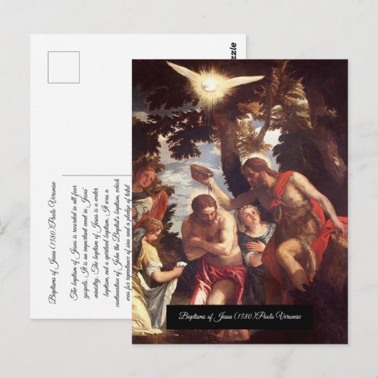 Doopsel van Jezus Briefkaart (Voorkant / Achterkant)