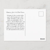 Doopsel van Jezus Briefkaart (Achterkant)