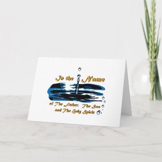 Doopsel van Vader, Zoon, en de Kaart van de (Voorkant)