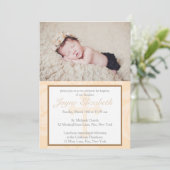 Doopsel Zegeningen Uitnodiging - Roze (Staand voorkant)