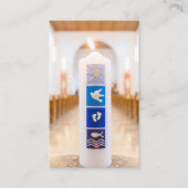 doopsgebed | doopkaars visitekaartje (Voorkant)