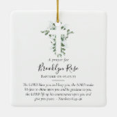 Doopsgebed houdt gunst in stand keramisch ornament (Achterkant)